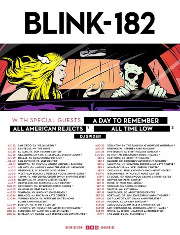 Blink-182 and A Day to Remember to Tour
