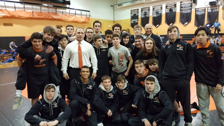 Middletown North Wrestles at the Shore Conference Tournament