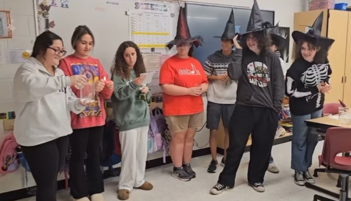 Science National Honor Society Performs Halloween Demos for Lion Cubs Preschool Program