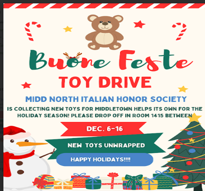 Italian Honor Society Toy Drive Kicks Off